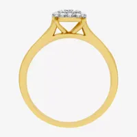 I Said Yes (H-I / I1) Womens 3/8 CT. T.W. Lab Grown White Diamond 14K Gold Over Silver Sterling Round Halo Bridal Set