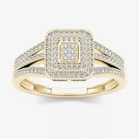 1/6 CT.T.W. Natural Diamond 10K Yellow Gold Engagement Ring