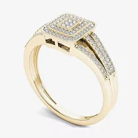 1/6 CT.T.W. Natural Diamond 10K Yellow Gold Engagement Ring