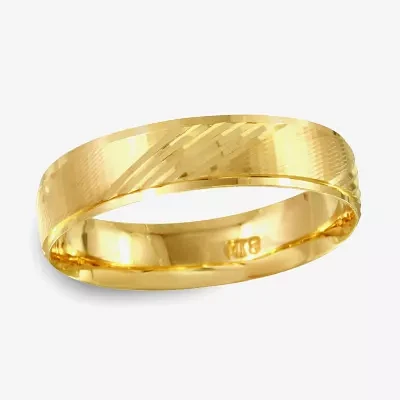 Mens 5MM 14K Gold Wedding Band