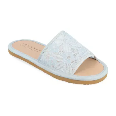 Journee Collection Womens Eniola Flat Sandals