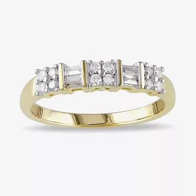 1/4 CT.T.W. Natural Diamond 10K Yellow Gold Anniversary Ring