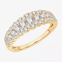 CT. T.W. Natural White Diamond 10K Gold Anniversary Band