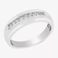 7MM 1/4 CT. T.W. Natural White Diamond 10K Gold Wedding Band