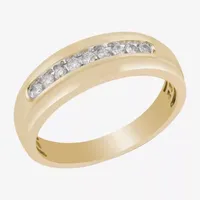 7MM 1/4 CT. T.W. Natural White Diamond 10K Gold Wedding Band