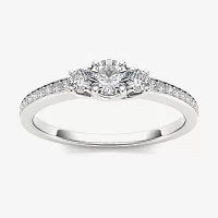 2 CT.T.W. Natural Diamond 14K Gold 3-Stone Engagement Ring