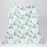 Linery Fish Coral Reversible Quilt Set