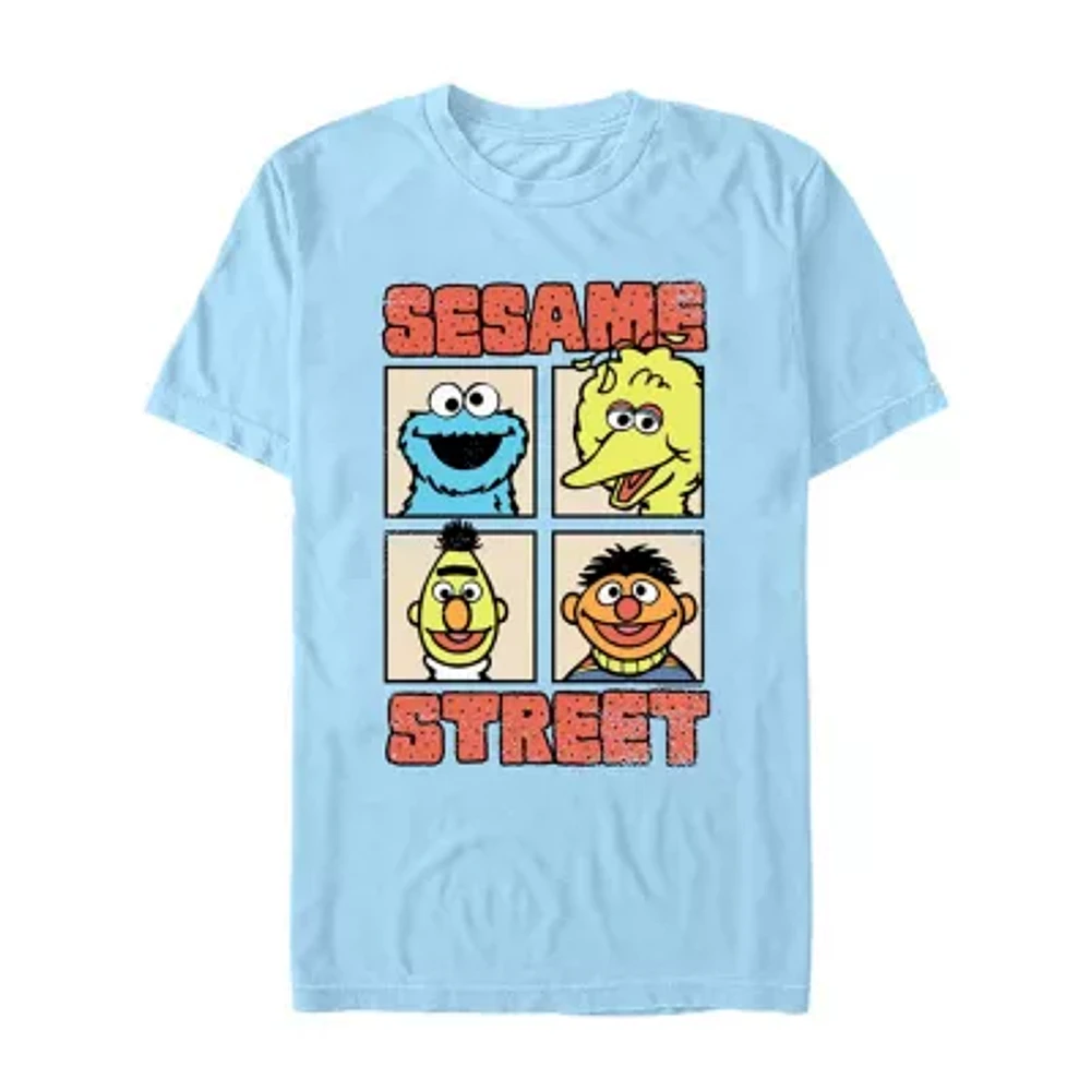 Mens Short Sleeve Sesame Street Graphic T-Shirt