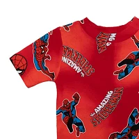 Disney Collection Toddler Boys 4-pc. Spiderman Pajama Set