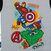 Disney Collection Little & Big Boys 4-pc. Avengers Marvel Pajama Set