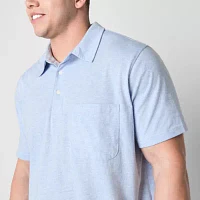 St. John's Bay Jersey Big and Tall Mens Regular Fit Short Sleeve Polo Shirt