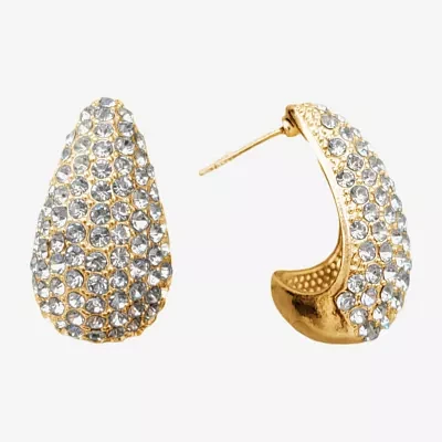 Bijoux Bar Gold Tone Crystal Drop Earrings