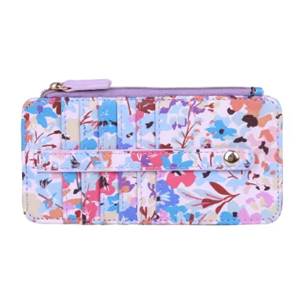 Julia Buxton Thin Card Case Womens RFID Blocking Wallet
