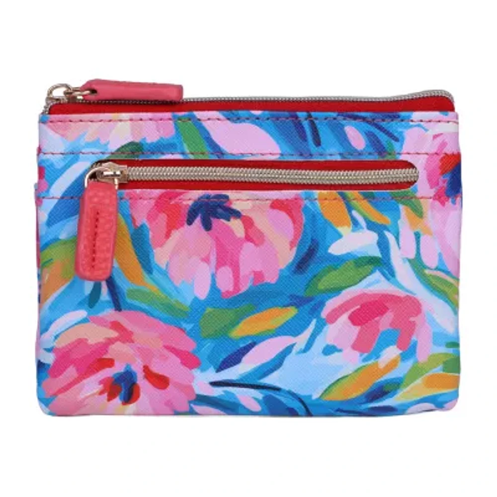 Julia Buxton Large Id Coin Card Case Womens RFID Blocking Wallet