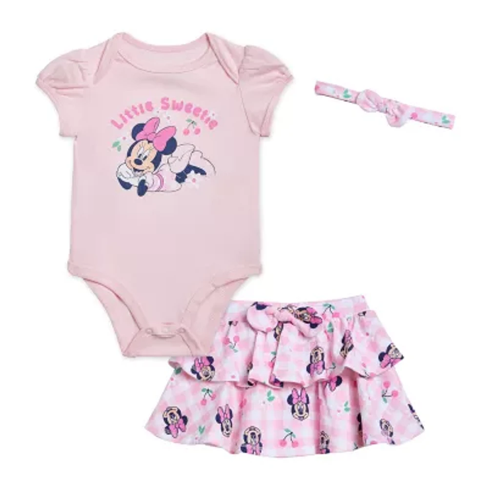 Disney Baby Girls 3-pc. Minnie Mouse Skirt Set