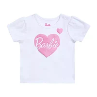 Baby Girls 2-pc. Barbie Short Set