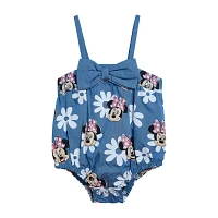 Disney Baby Girls 2-pc. Minnie Mouse Shortall Set