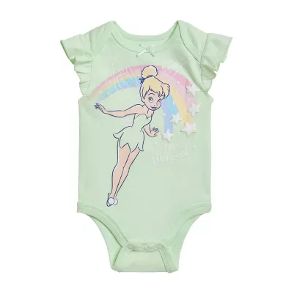 Tinkerbell Baby Girls Short Sleeve Tinker Bell Bodysuit