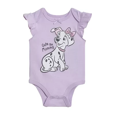 Baby Girls Short Sleeve 101 Dalmatians Bodysuit