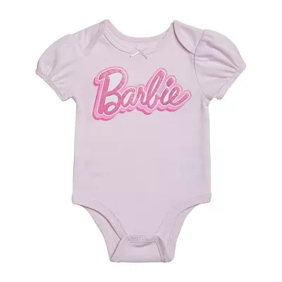 Baby Girls Short Sleeve Barbie Bodysuit