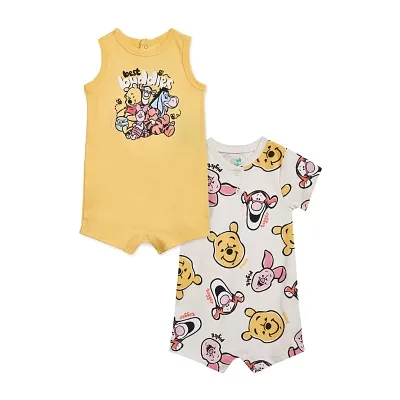 Disney Baby Boys 2-pc. Short Sleeve Winnie The Pooh Romper