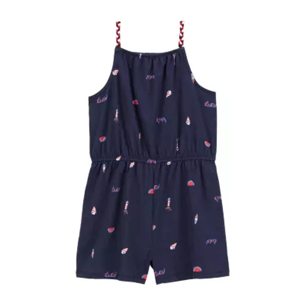 Carter's Americana Little & Big Girls Sleeveless Romper