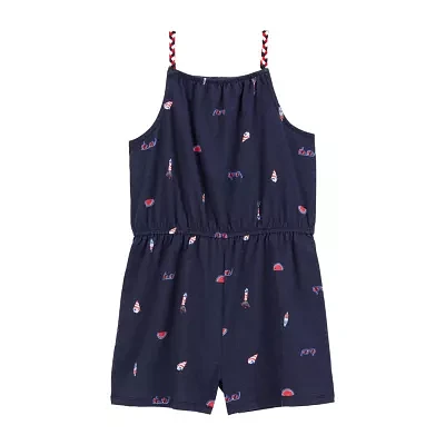 Carter's Americana Little & Big Girls Sleeveless Romper