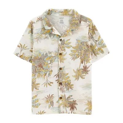 Carter's Little & Big Boys Short Sleeve Button-Down Shirt