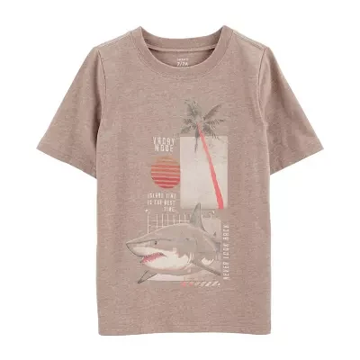 Carter's Little & Big Boys Round Neck Short Sleeve Graphic T-Shirt