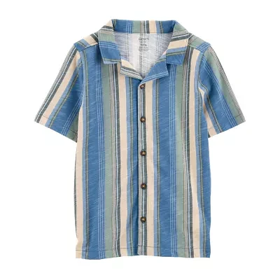 Carter's Little & Big Boys Short Sleeve Button-Down Shirt