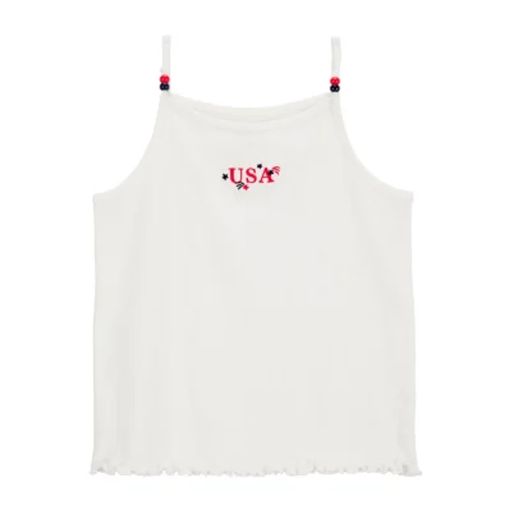 Carter's Little & Big Girls Americana Round Neck Tank Top