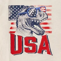 Carter's Toddler Boys Americana Round Neck Short Sleeve Graphic T-Shirt