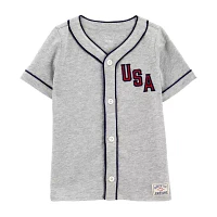 Carter's Toddler Boys Americana Short Sleeve Button-Down Shirt