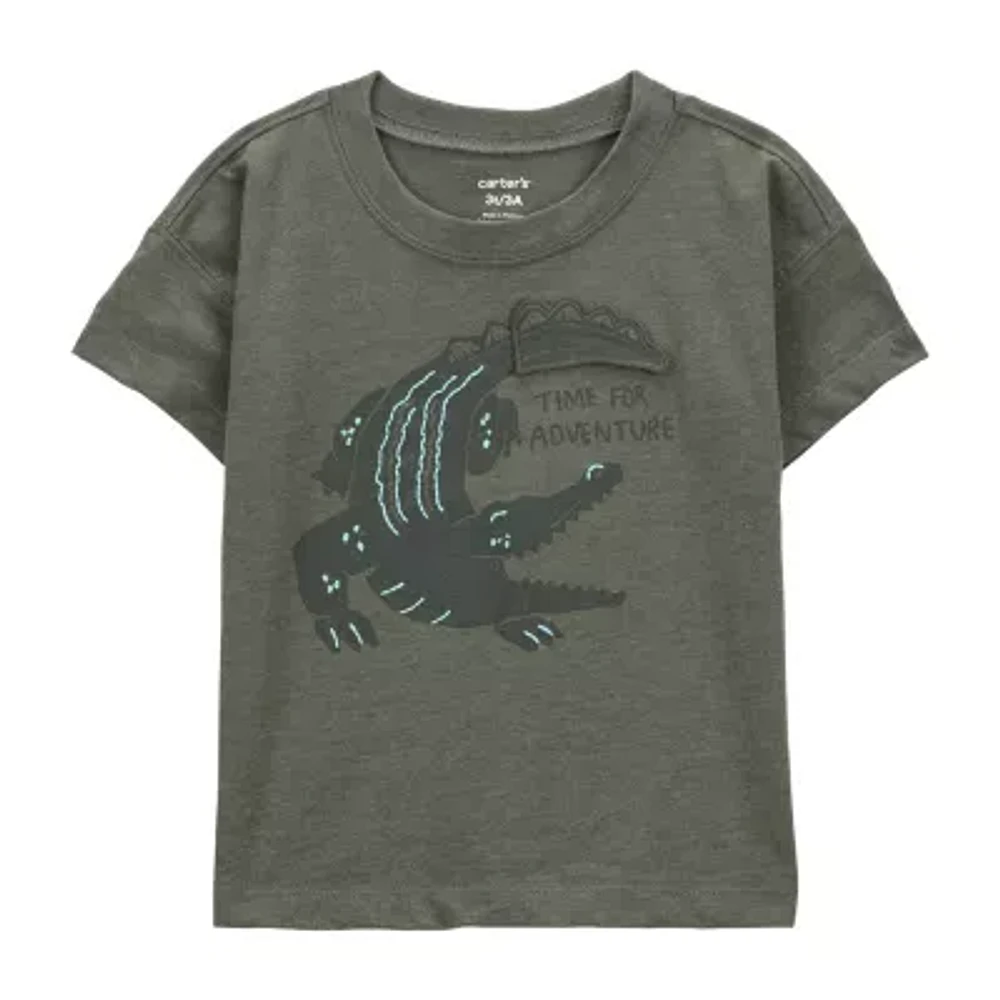 Carter's Toddler Boys Round Neck Short Sleeve Graphic T-Shirt