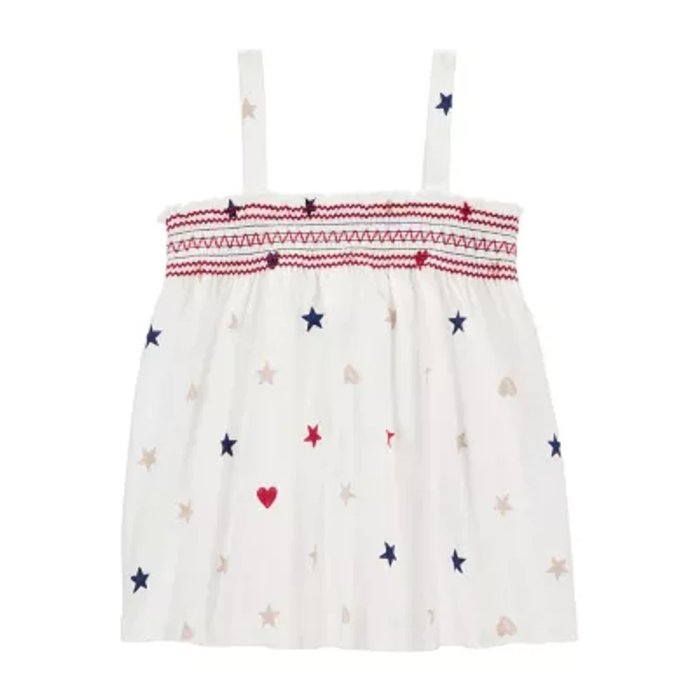 Carter's Toddler Girls Americana Square Neck Tank Top
