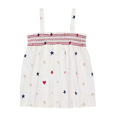 Carter's Toddler Girls Americana Square Neck Tank Top
