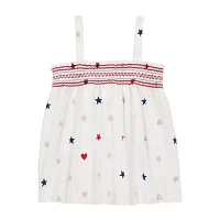 Carter's Toddler Girls Americana Square Neck Tank Top