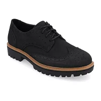 Journee Collection Womens Claudiya Oxford Shoes Wide Width