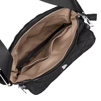 Julia Buxton Nylon Organizer Crossbody Messenger Bag