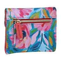 Julia Buxton Mini Trifold Womens RFID Blocking Wallet