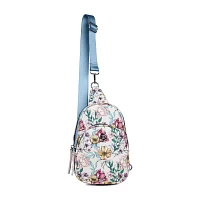 Julia Buxton Sling Vegan Leather Womens Adjustable Straps Backpack