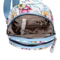 Julia Buxton Sling Vegan Leather Womens Adjustable Straps Backpack