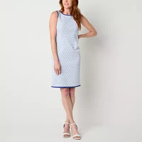 Perceptions Womens Geometric Jacket Dress