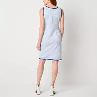 Perceptions Womens Geometric Jacket Dress