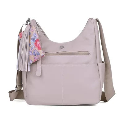 Julia Buxton Vegan Leather Organizational Hobo Bag