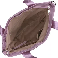 Julia Buxton Quilted Nylon  With Wristlet Tote Bag