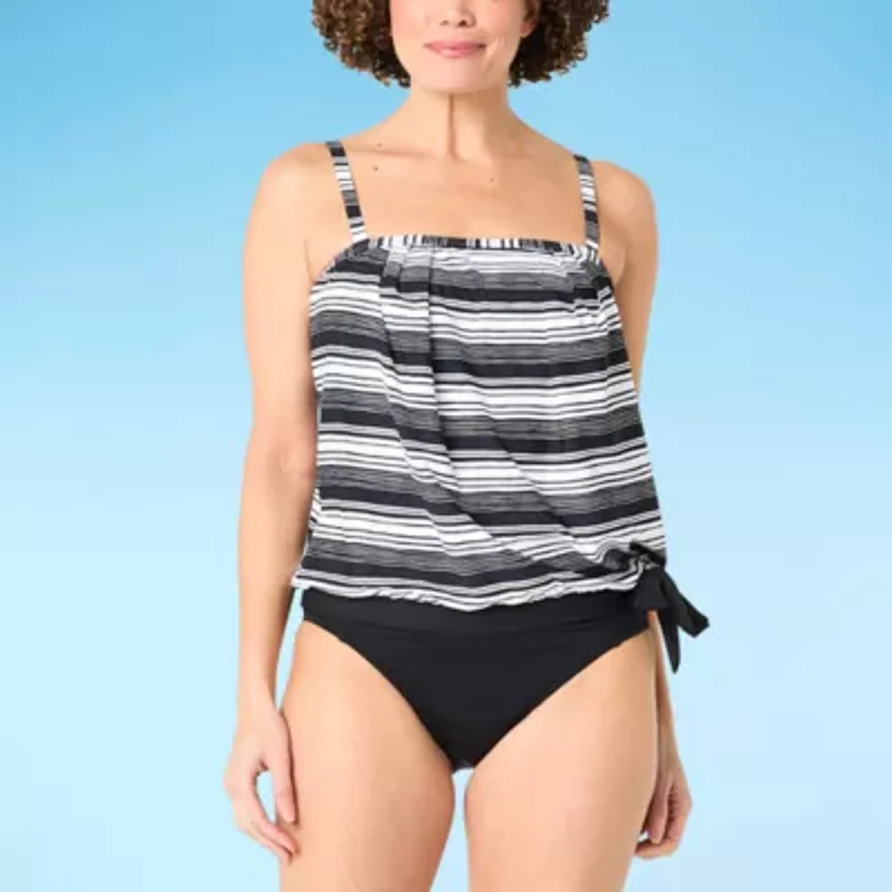 Sonnet Shores Striped Tankini Swimsuit Top
