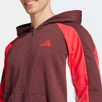 adidas French Terry Mens Hooded Long Sleeve Sweatshirt