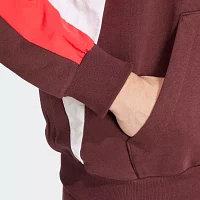 adidas French Terry Mens Hooded Long Sleeve Sweatshirt