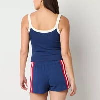 Arizona Womens Juniors Scoop Neck Tank Top